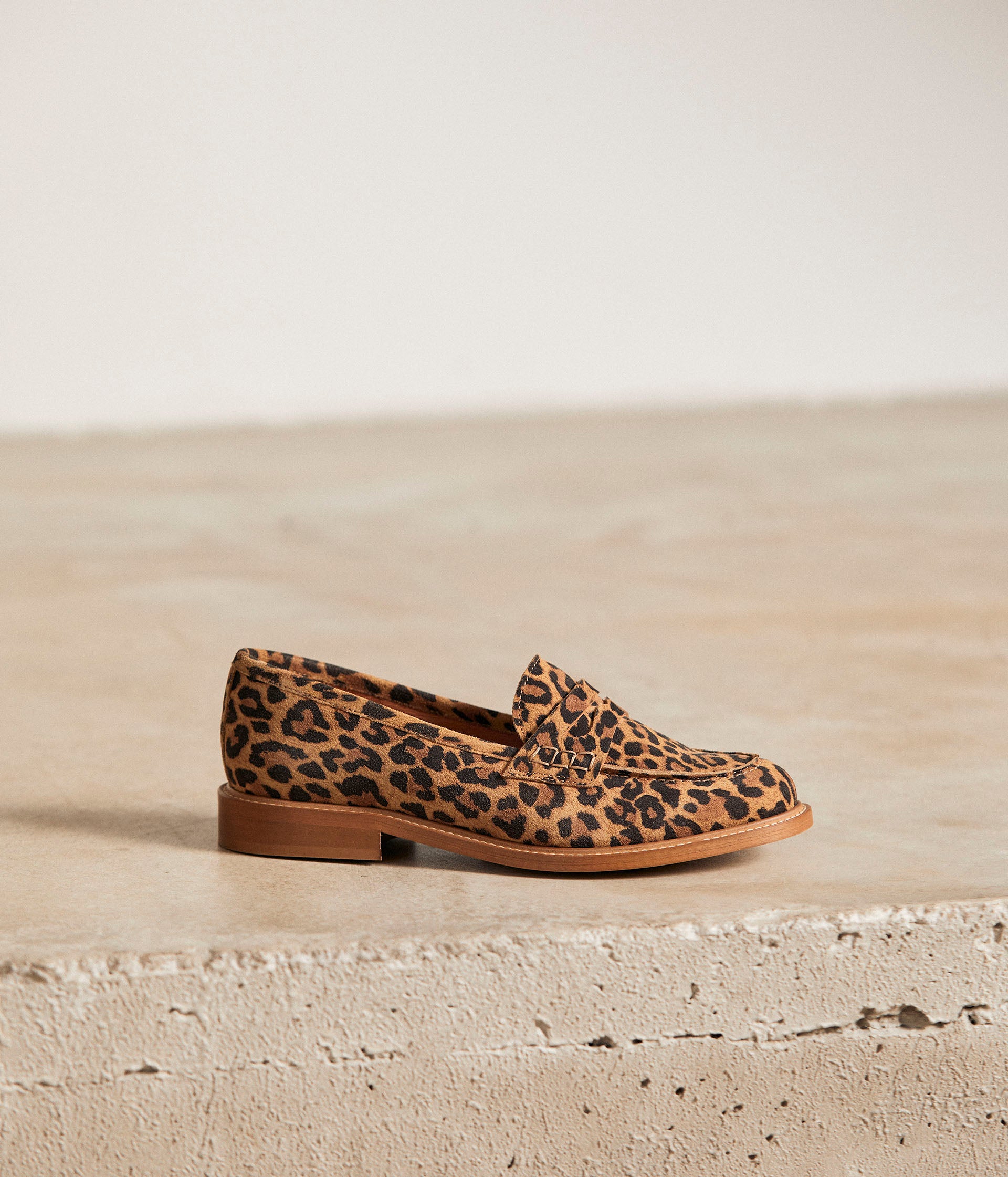 Mocassins motif léopard Angella