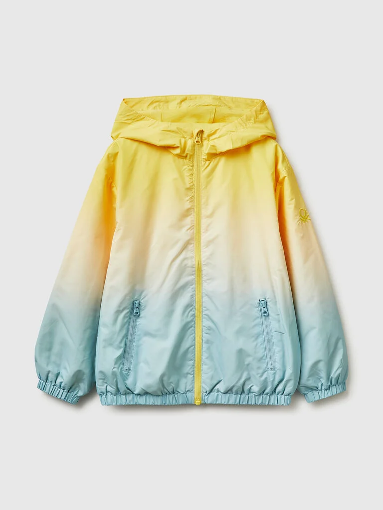 Tie-dye jacket with hood