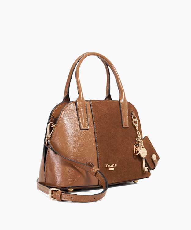 Dandelions Tan - Bag Charm Tote