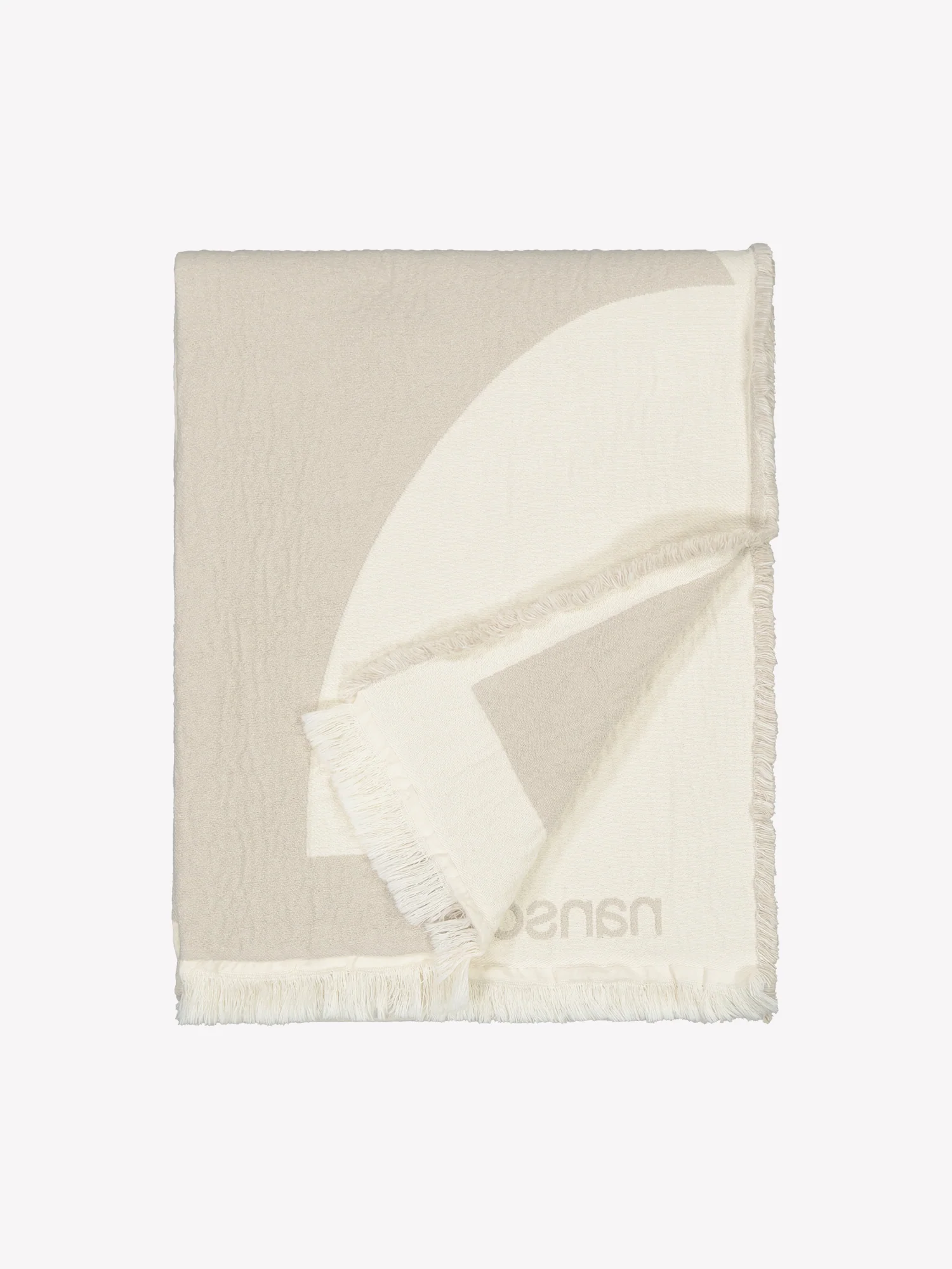 KALLIO torkkupeitto - beige-valkoinen