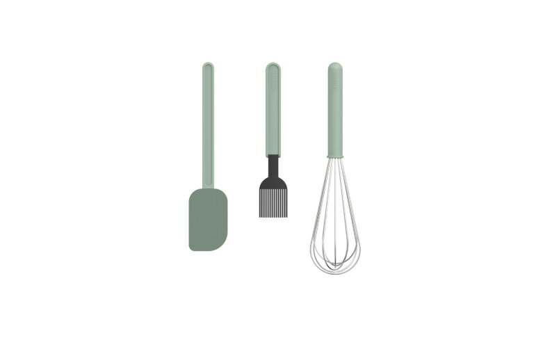 Chef It bakset 3-delig (deegschraper L   bakkwast   garde L) - Nordic sage