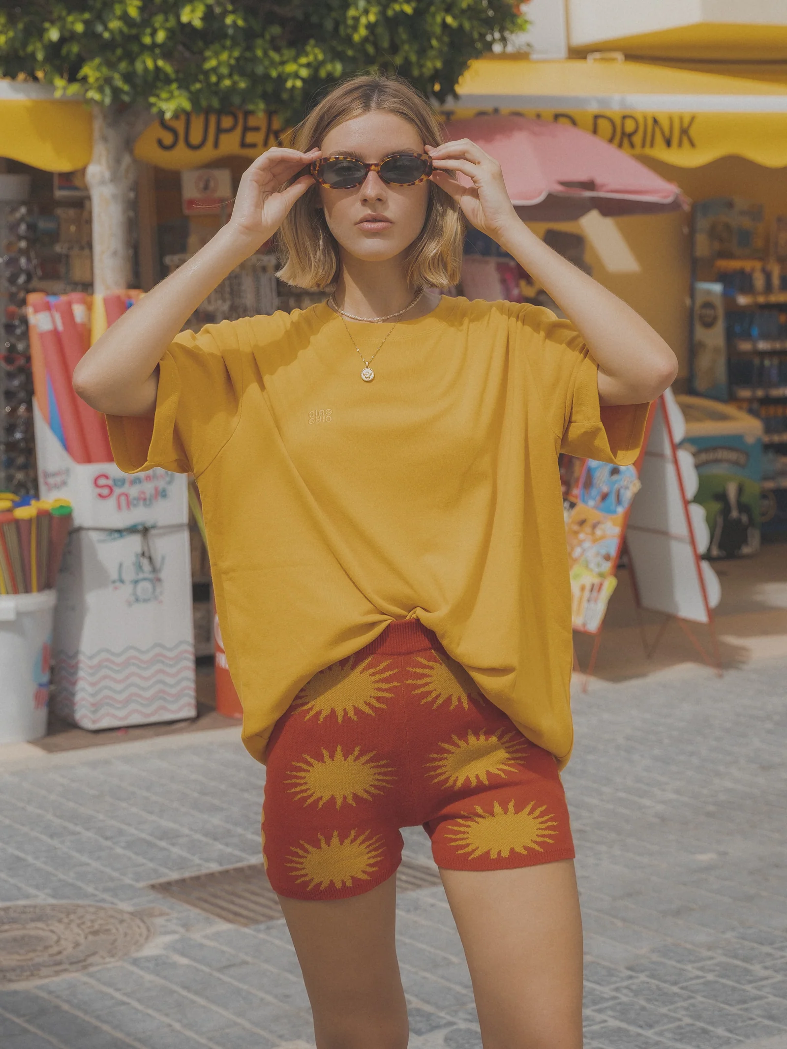 Red Sun Shorts