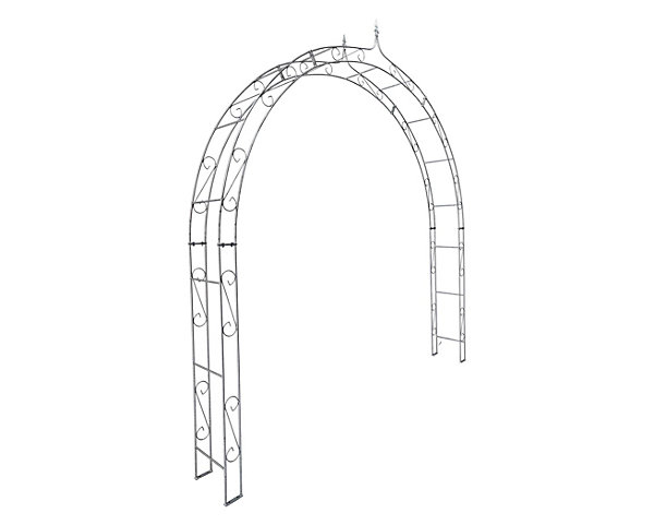 Arche de jardin ALEX sommet pointu - 260 cm Galvanisé