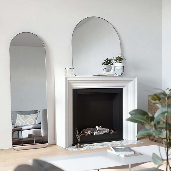 Miroir Hubba 51x157 cm - Titane -Type: Miroir