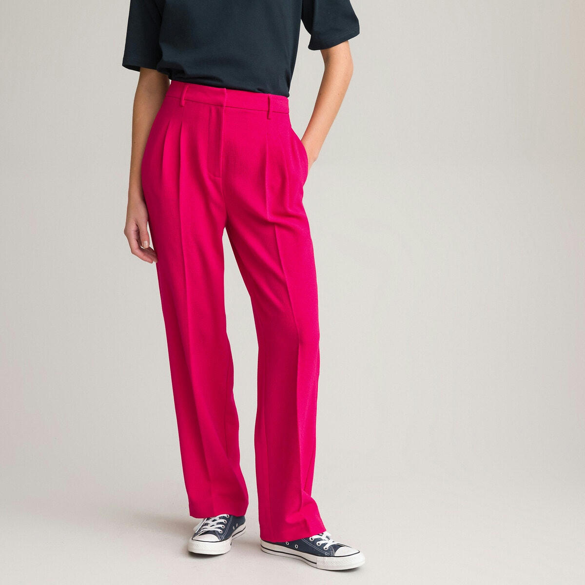 Pantalon droit à pinces