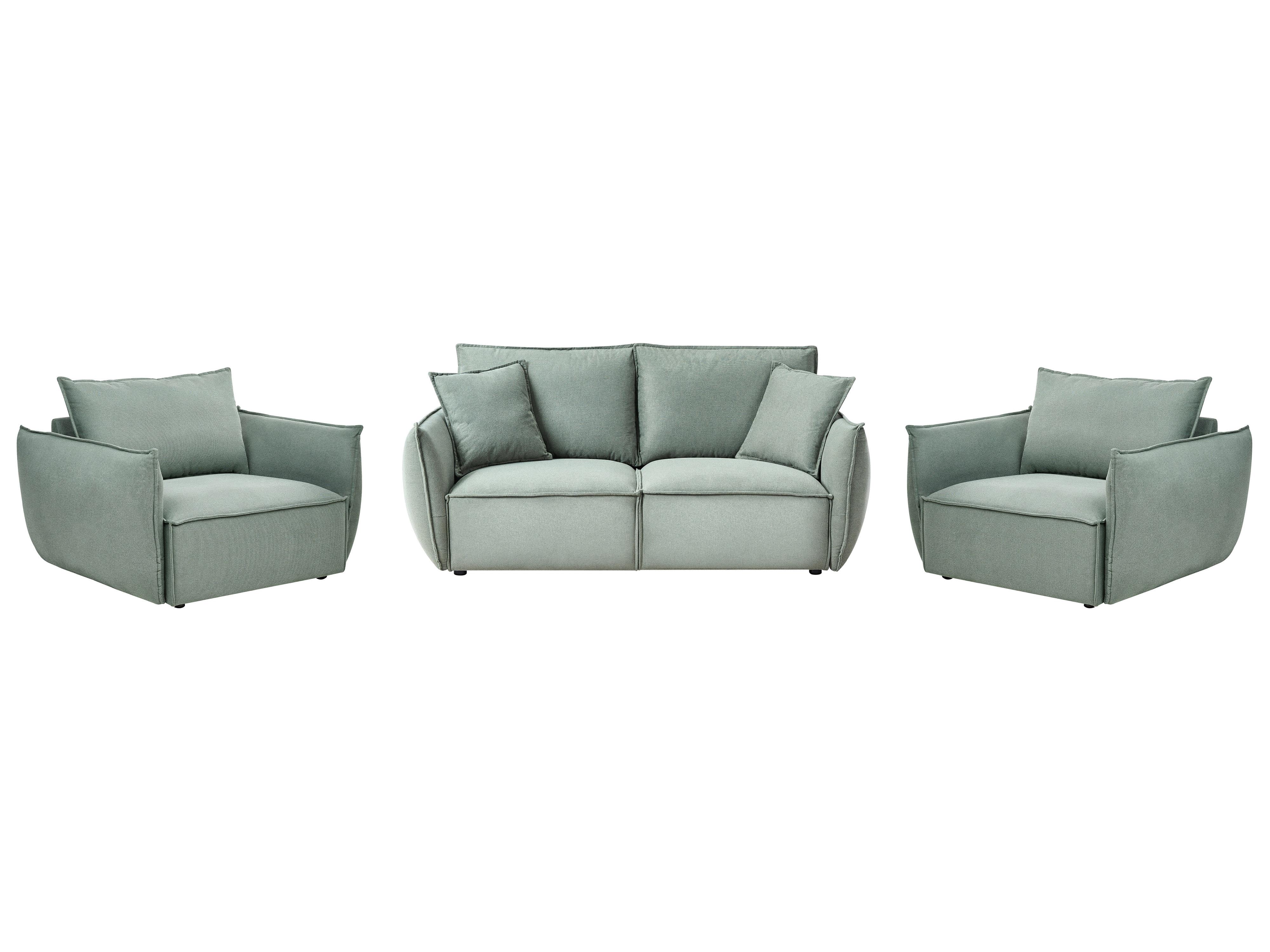 Armchair KUNES Fabric Light Green