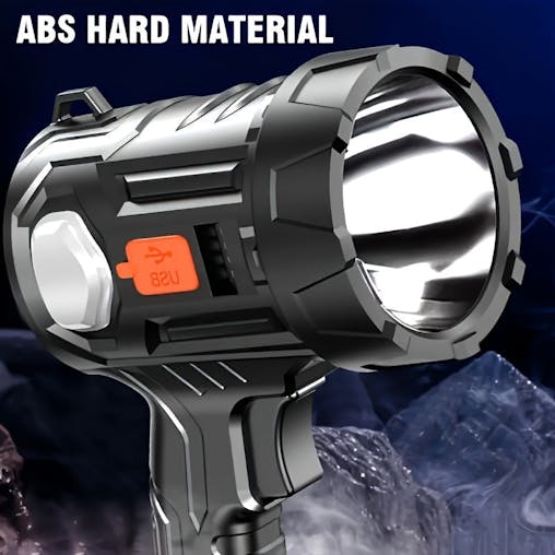 NNETM USB Rechargeable LED Spotlight Flashlight (6 Modes)