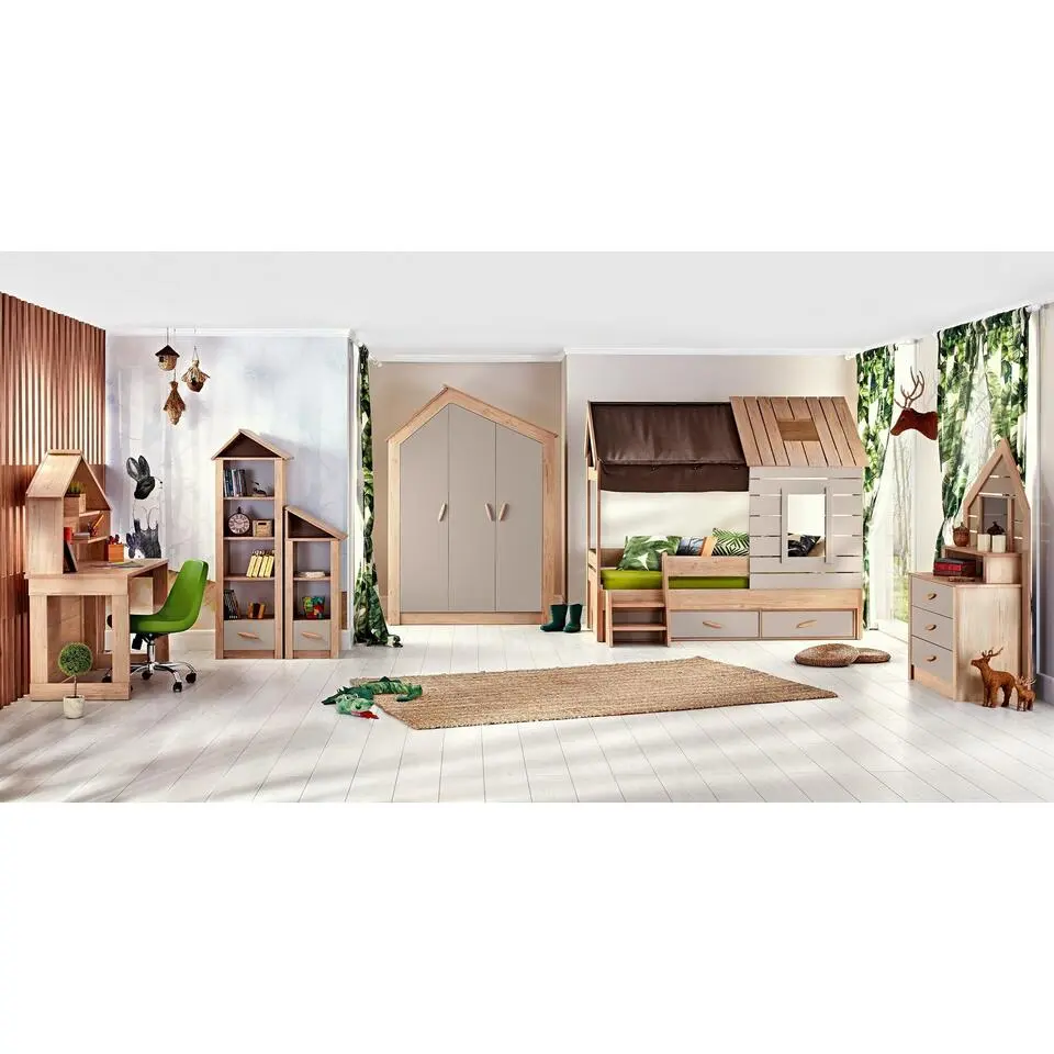 Cento commode ladekast huisje met spiegel kinderkamer