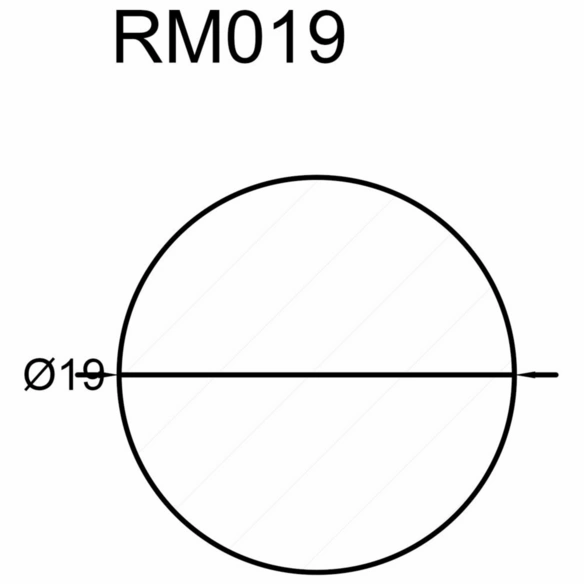 Rundstab, Länge: 240 cm, Fichtenholz