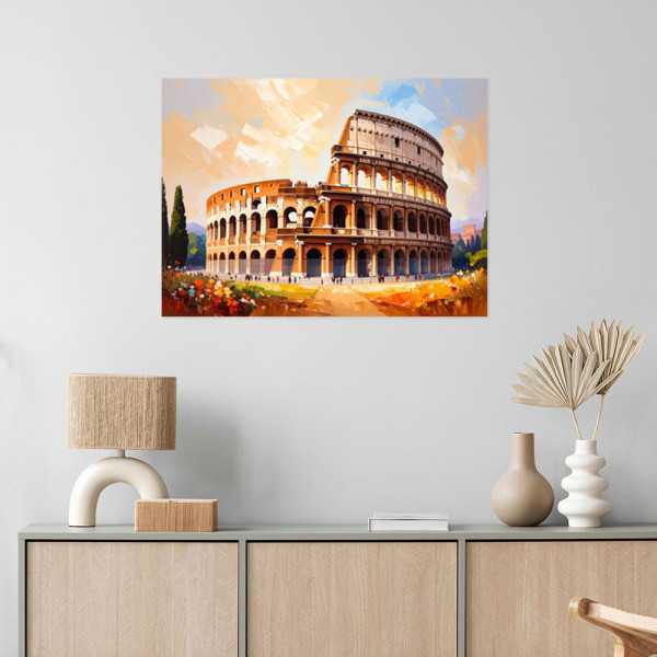 Naklejka na ścianę Feeby Koloseum Rzym Widok 30x20