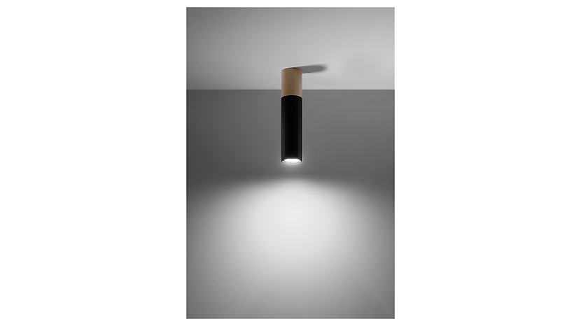 Lampa natynkowa Pablo stalowa czarna