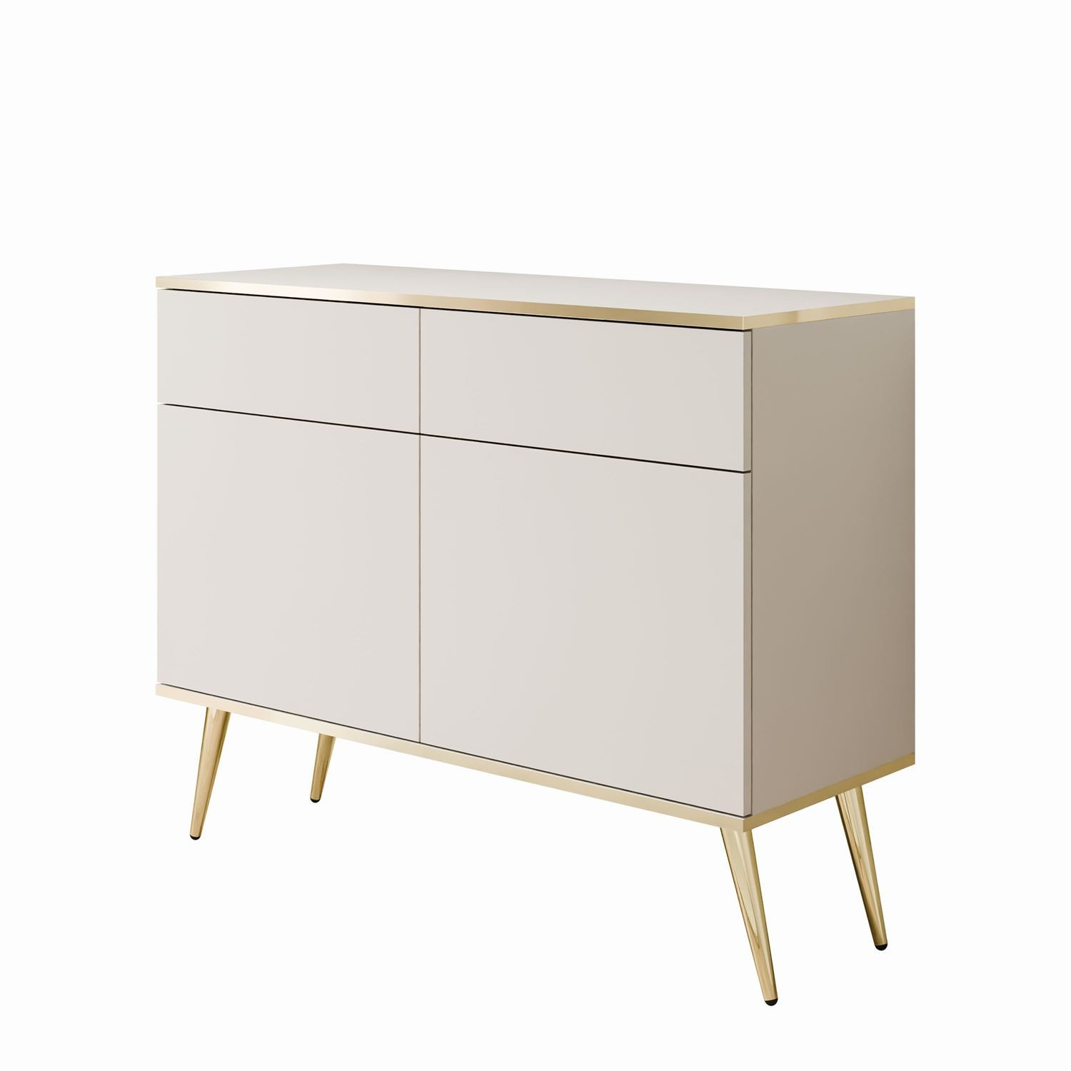 Komoda dwudrzwiowa OXFORD KSZ107 z szufladami, beżowy