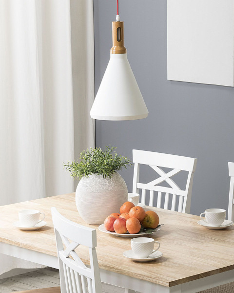 Lampa wisząca dwukolorowa biało-złota