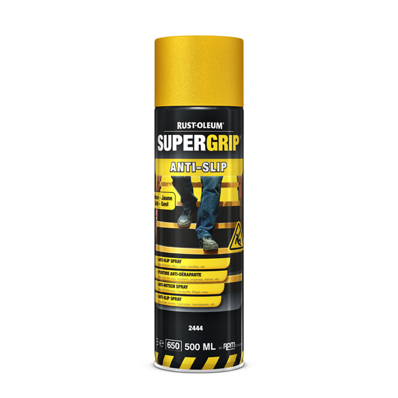 Peinture antidérapante Supergrip jaune 0,5 L RUST-OLEUM