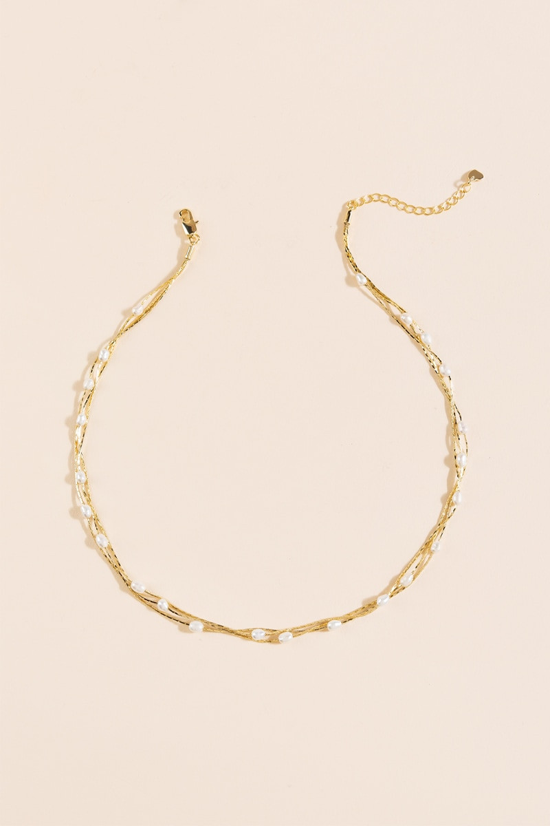 Amelia Freshwater Pearl Station Necklace