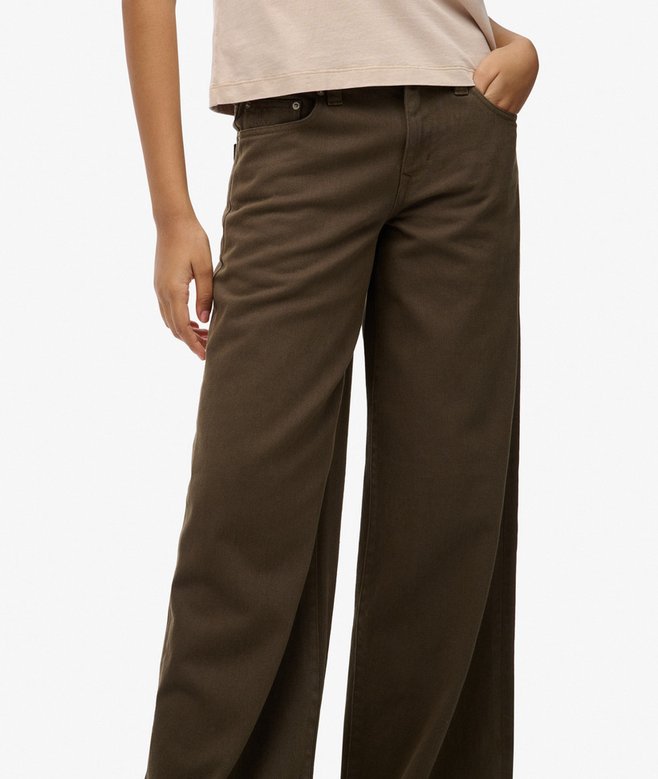 Mid Rise Baggy Pants