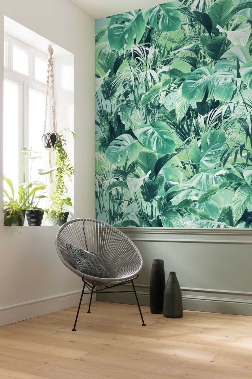 Sanders & Sanders fotobehang jungle bladeren groen - 200 x 250 cm - 612349