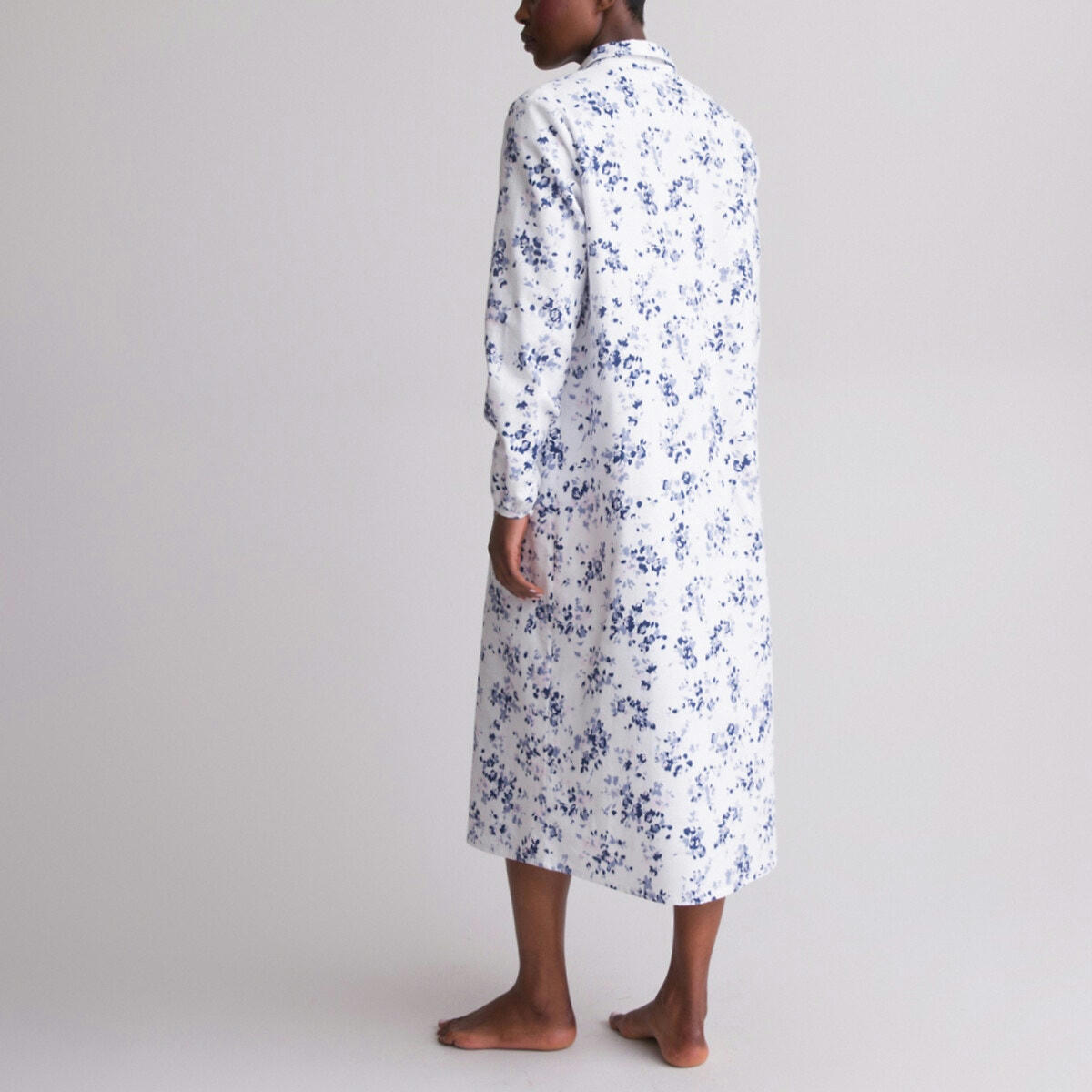 Chemise de nuit imprimée, toile grattée