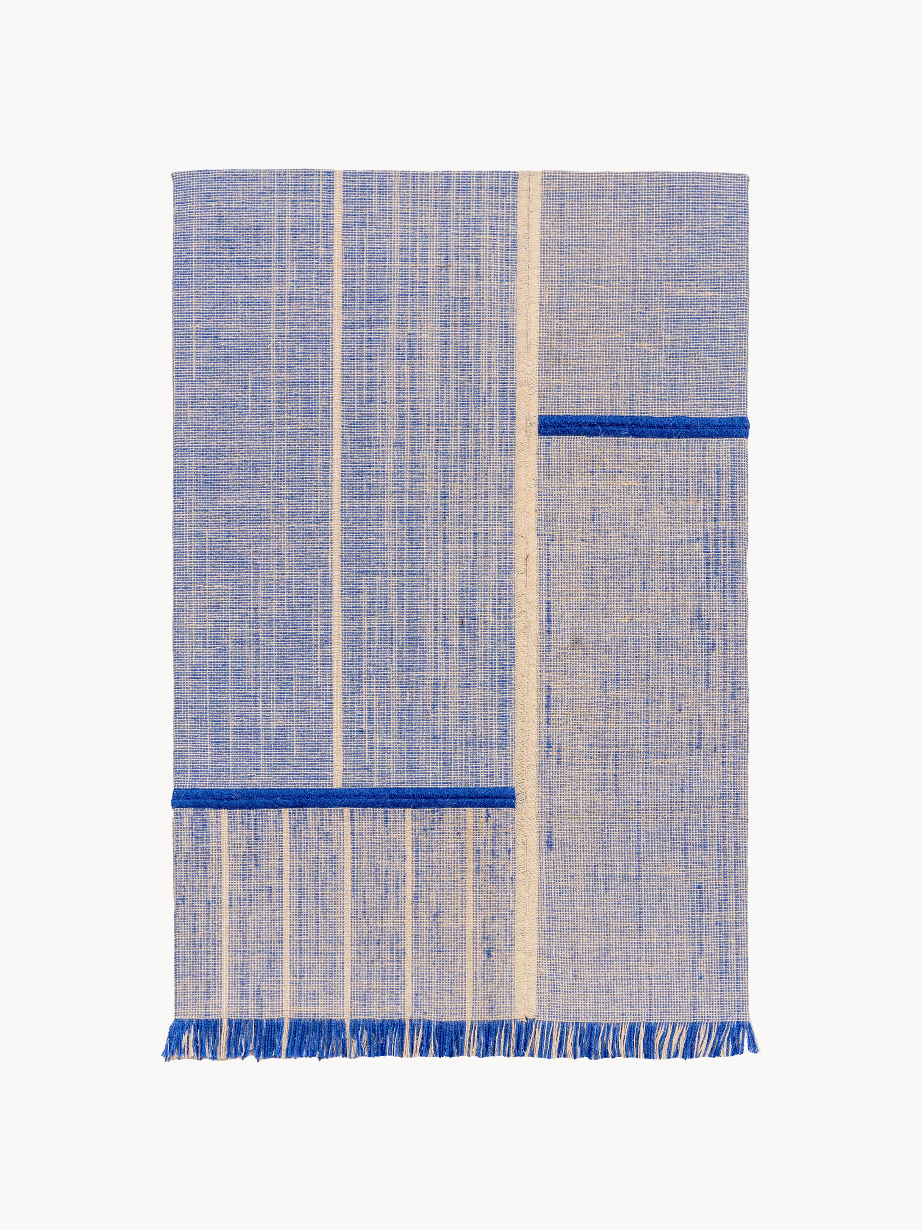 Waschbarer Indoor & Outdoor-Kurzflor-Teppich Monochrome mit Fransen, Design Folkform