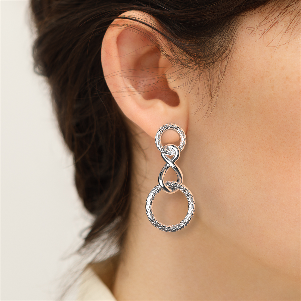 Boucles d'oreilles Icône Infini