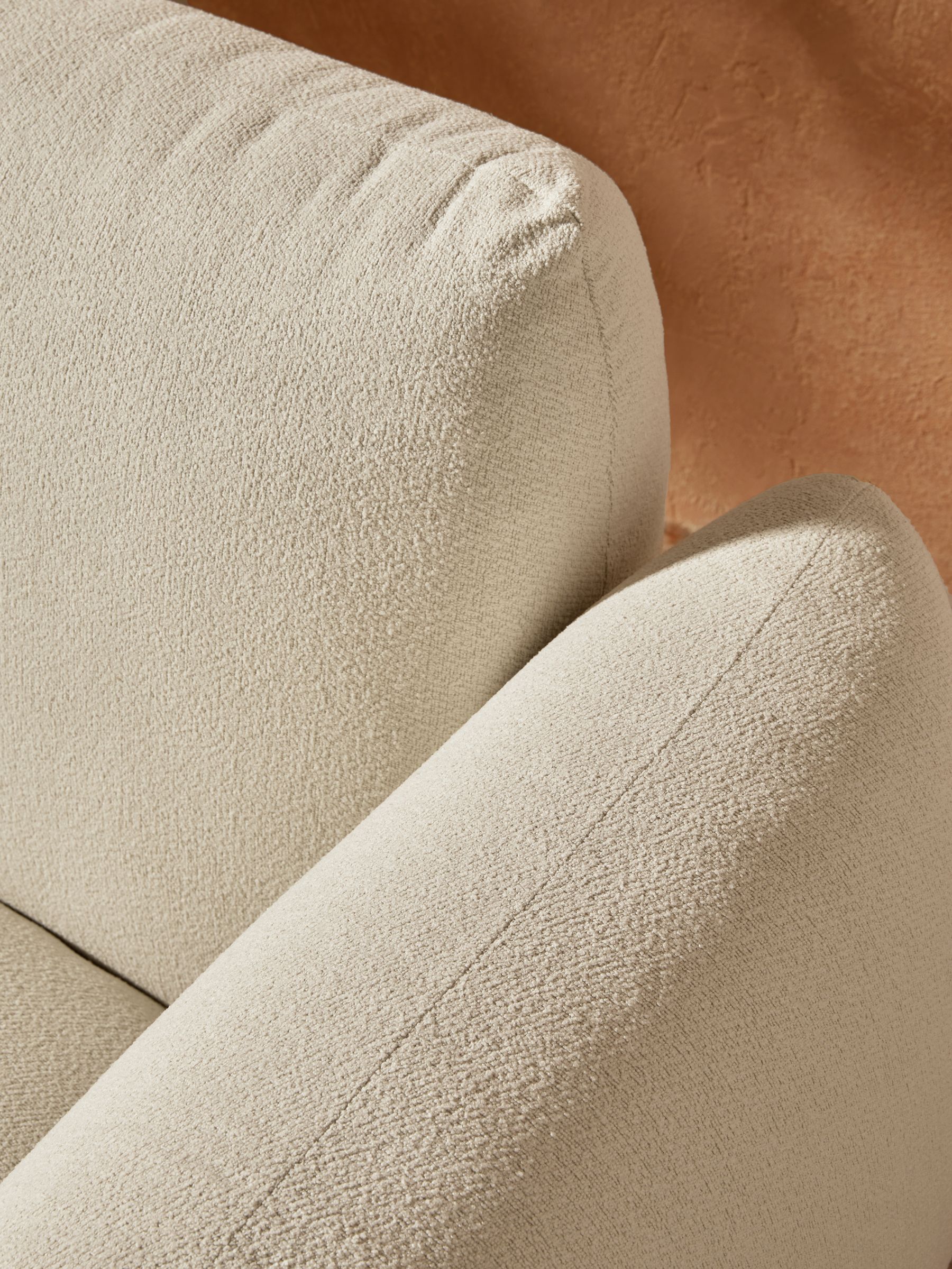 Samaya 2 Seater Outdoor Garden Lounge Sofa in White Boucle