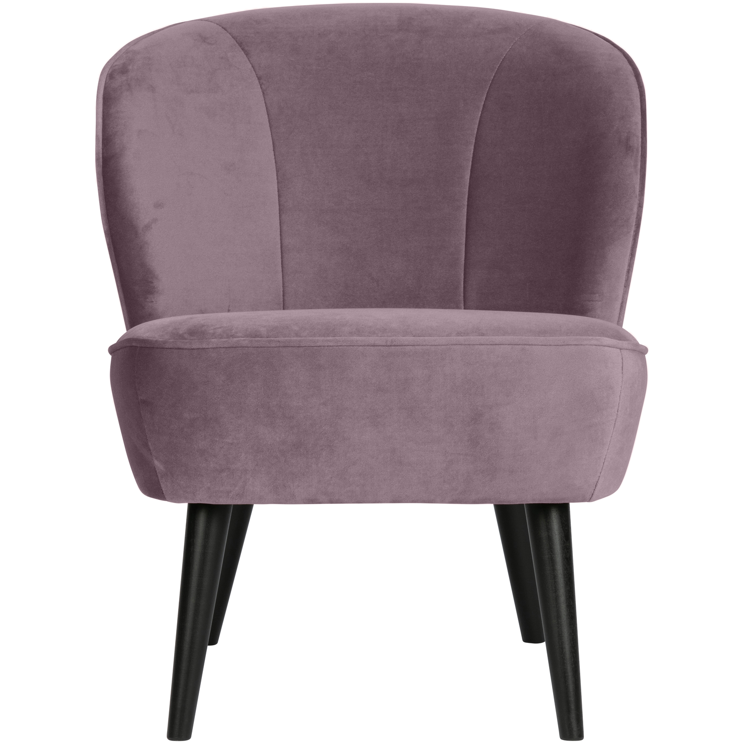 WOOOD fauteuil Sara - Velvet - Warm Lila - 59x71x70