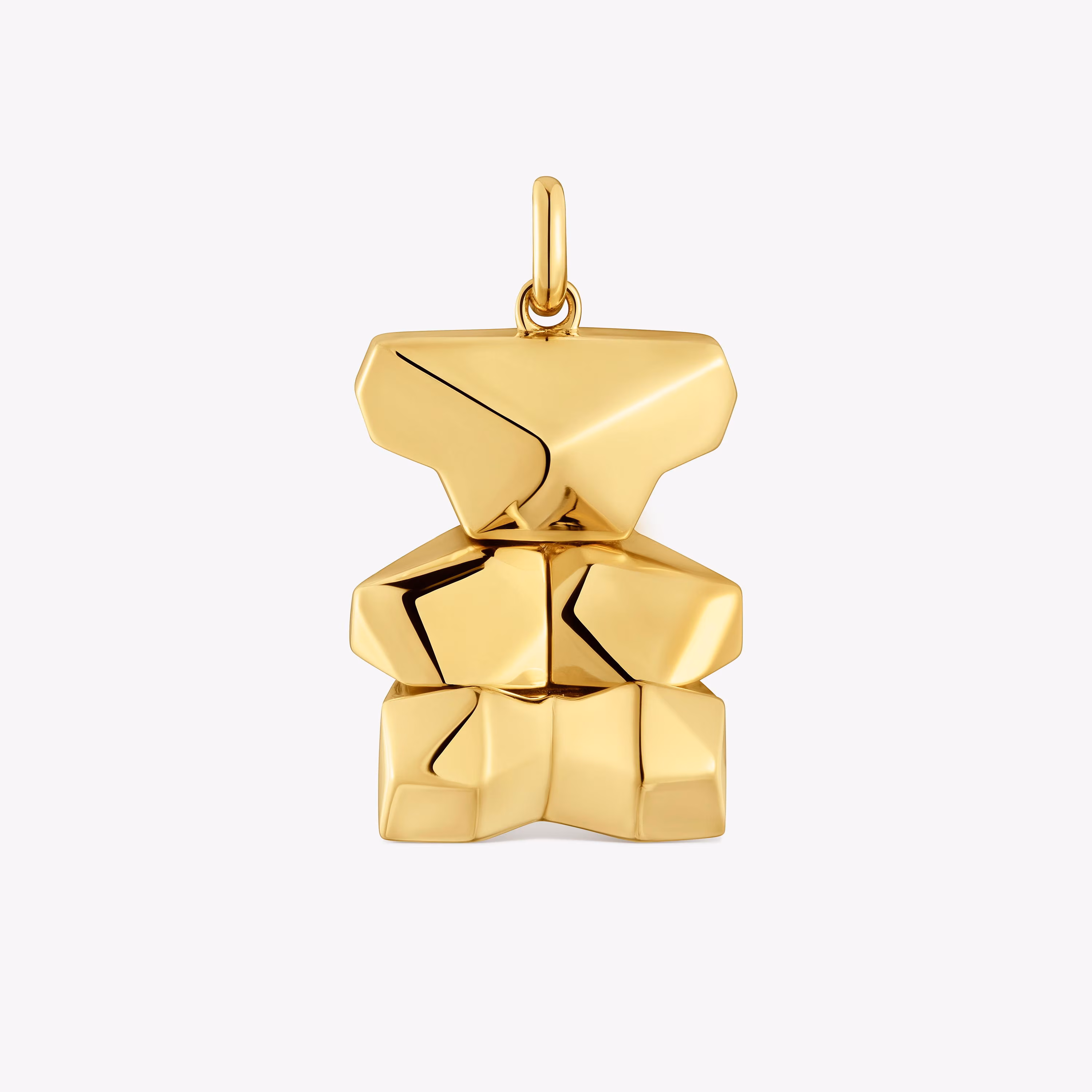 Colgante con baño de oro 18 kt sobre plata oso cúbico TOUS Sweet 40s