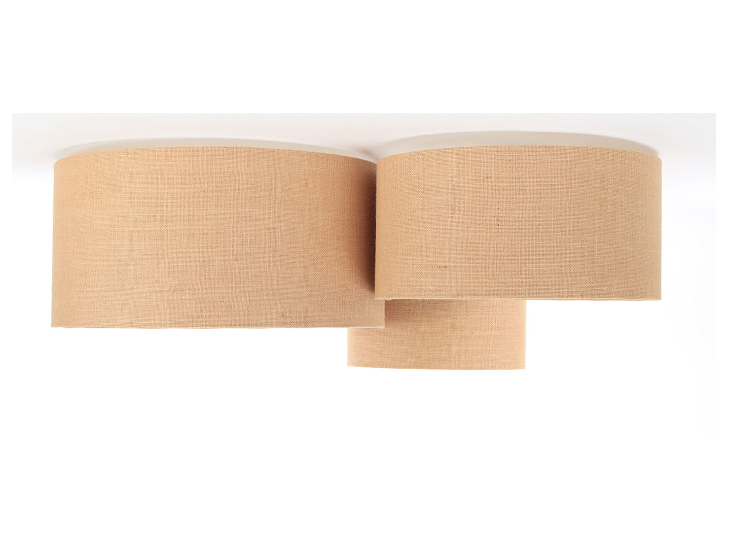 Lampa sufitowa Boho 3-punktowa beżowa