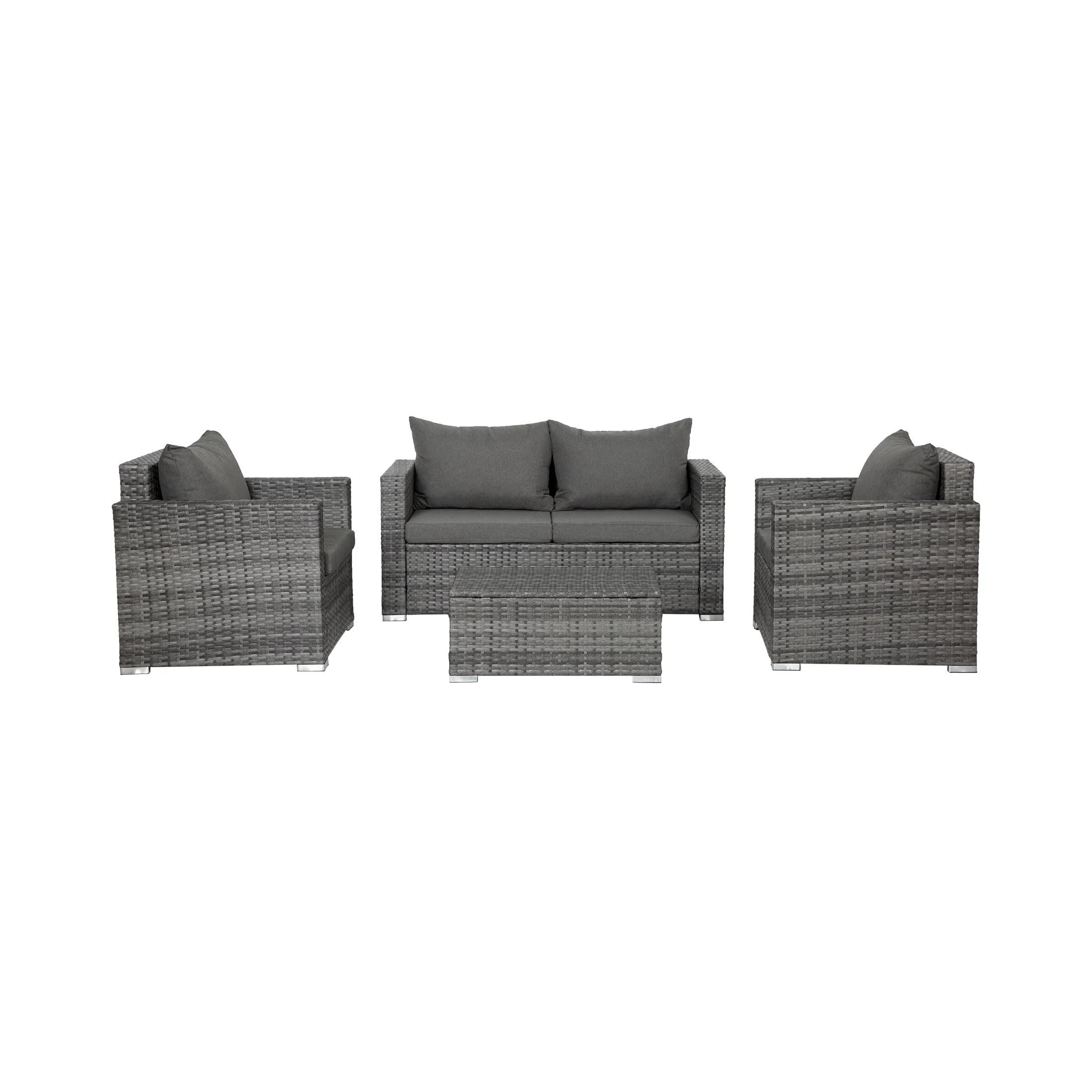 Landon 4-piece Wicker Outdoor Patio Furniture Set with Cushions