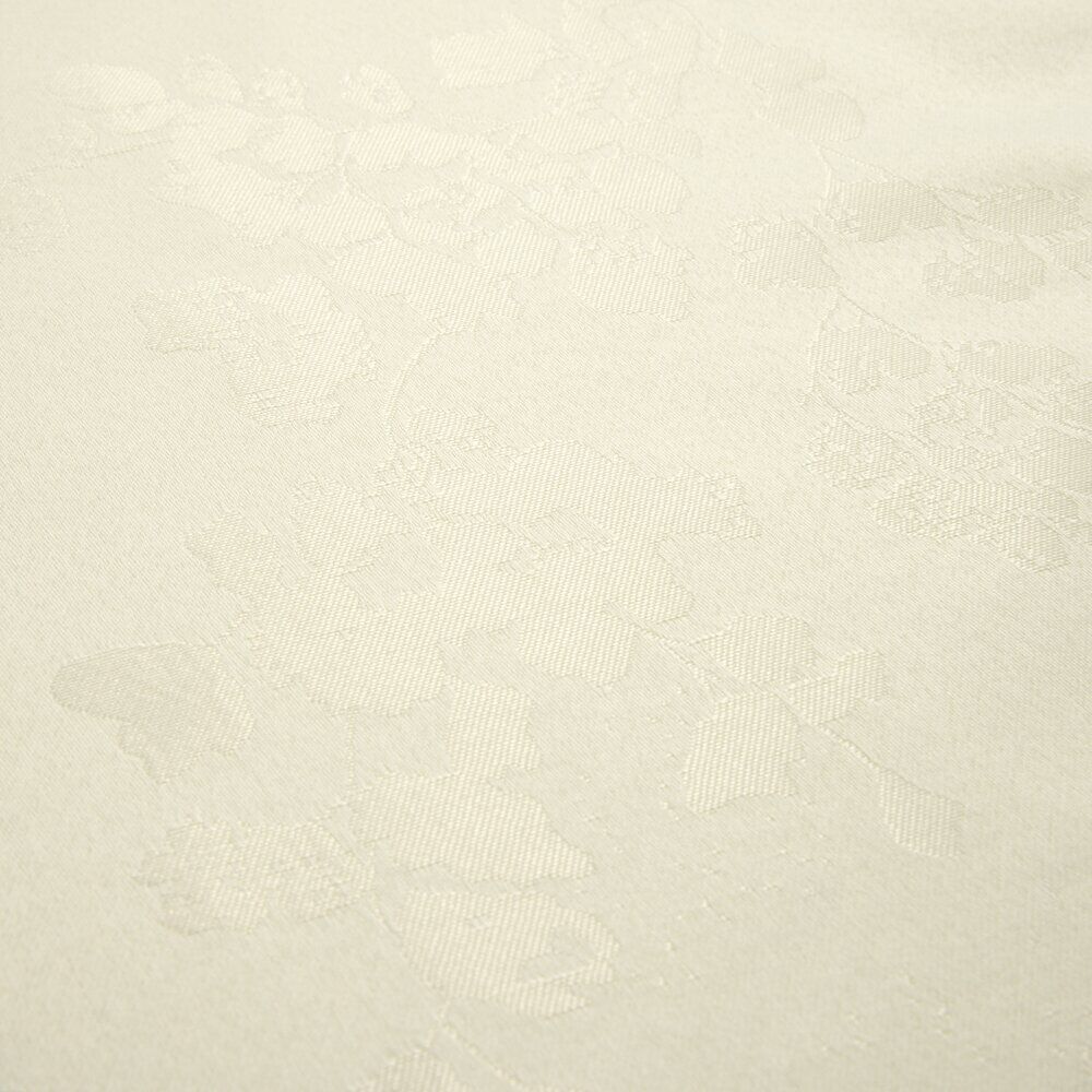 Chemin de table polyester et organza L300X45 cm blanc