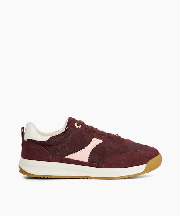 Elsea Purple - Suede Lace-Up Trainers