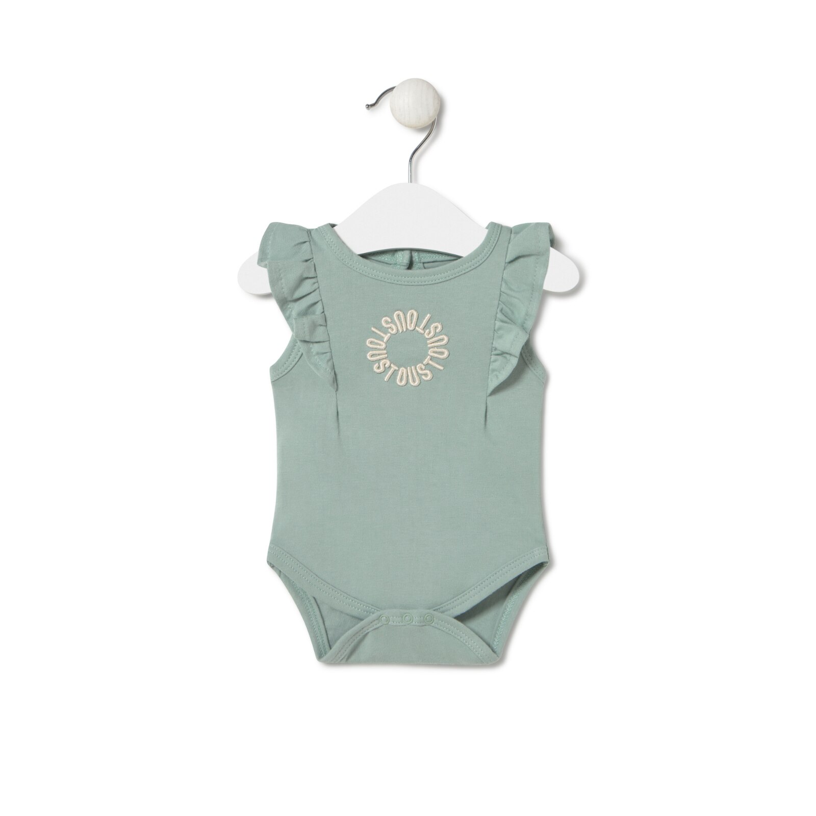 Body con volantes de bebé Classic bruma