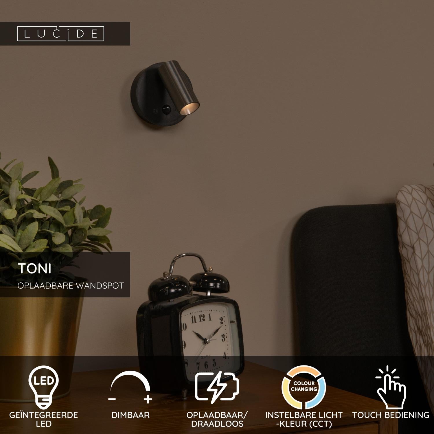 Lucide TONI Wandspot - Koffie