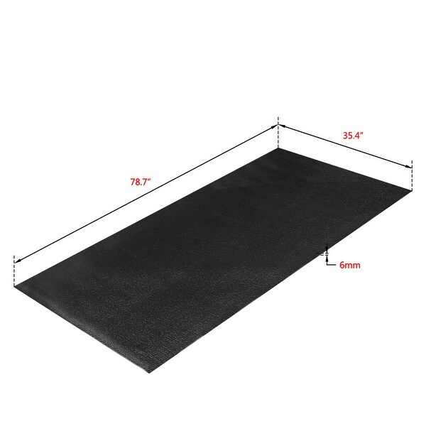 PVC Sports Equipment Mat 200*90*0.6cm Black