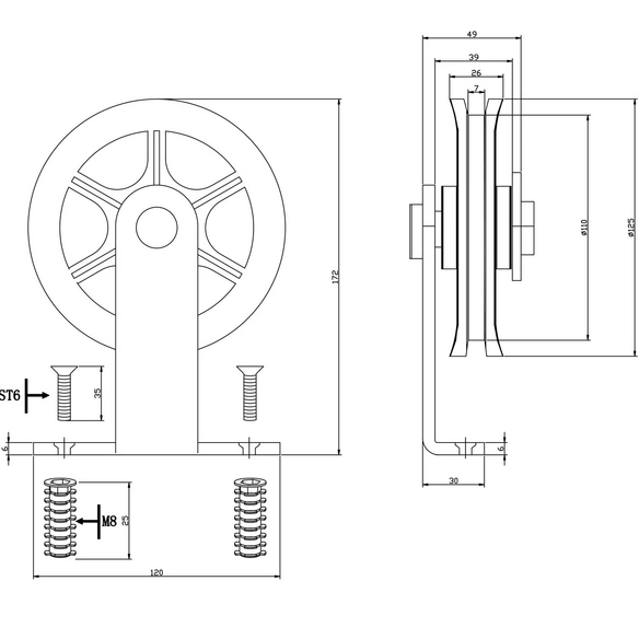 Schiebetürsysteme »Wheel Top«