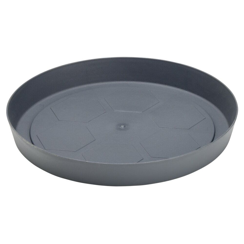 Soucoupe plastique pour pot rond 23L gris anthracite