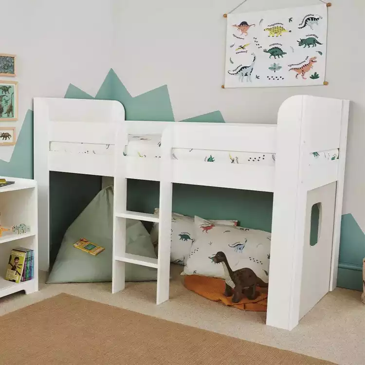 Great Little Trading Company Paddington MidSleeper Bed-White