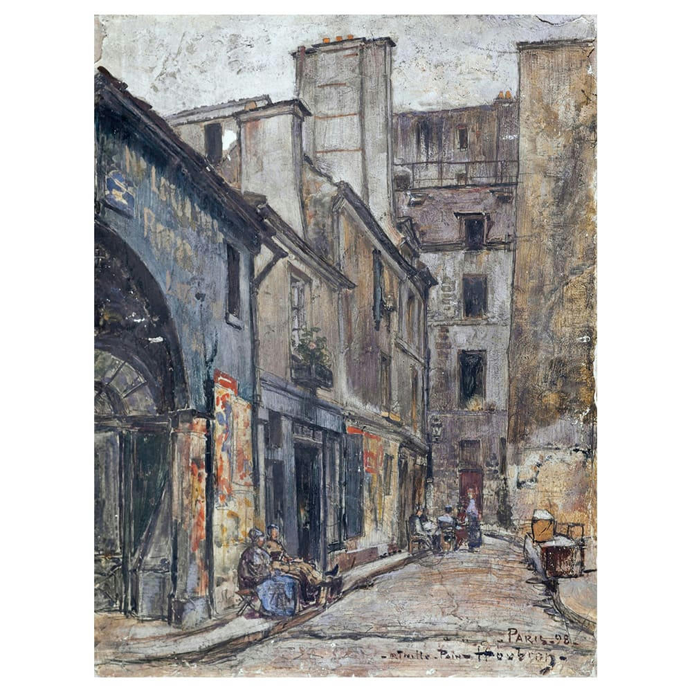 - Tableau - La rue Taille-Pain - Frédéric Houbron 60x80cm