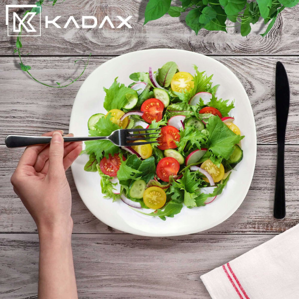 Kadax Talerz Obiadowy Płytki 28cm Biały 6szt