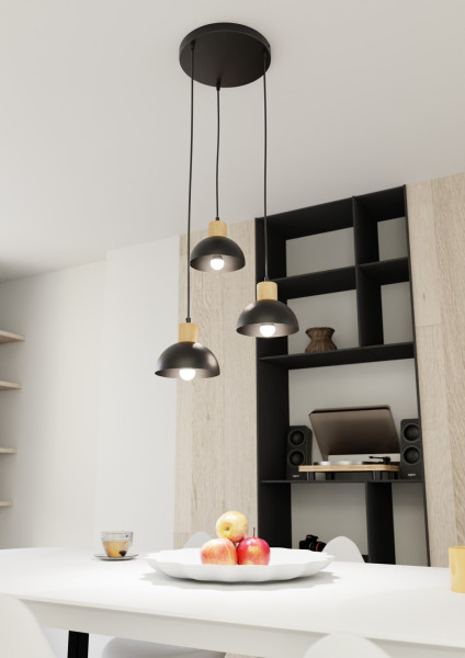 Lampa Wisząca Seco 3 Prem Bl