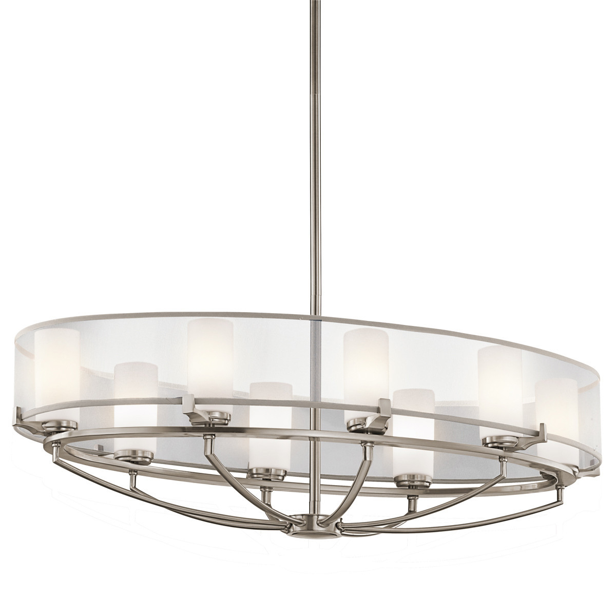 Lampa wisząca klasyczny pewter Saldana 8xG9x3W Kichler