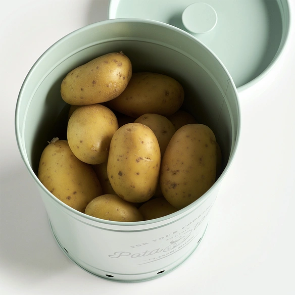 Vorratsdose »Kartoffel«, mint, Metall