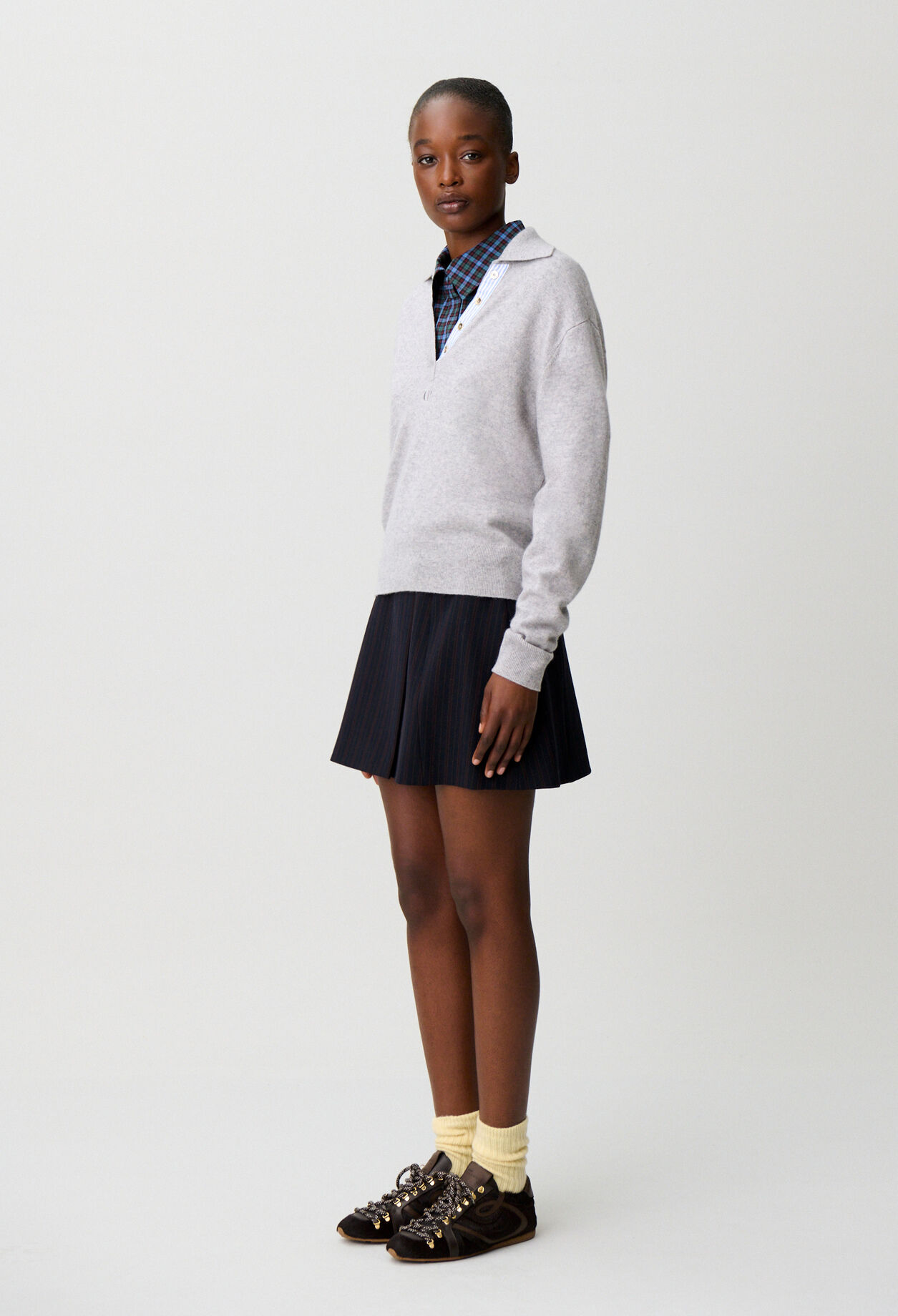 Pull polo laine