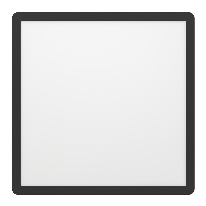 Plafonnier LED Minerario noir 29 x 29 cm blanc chaud 2540 lm 16,4 W EGLO