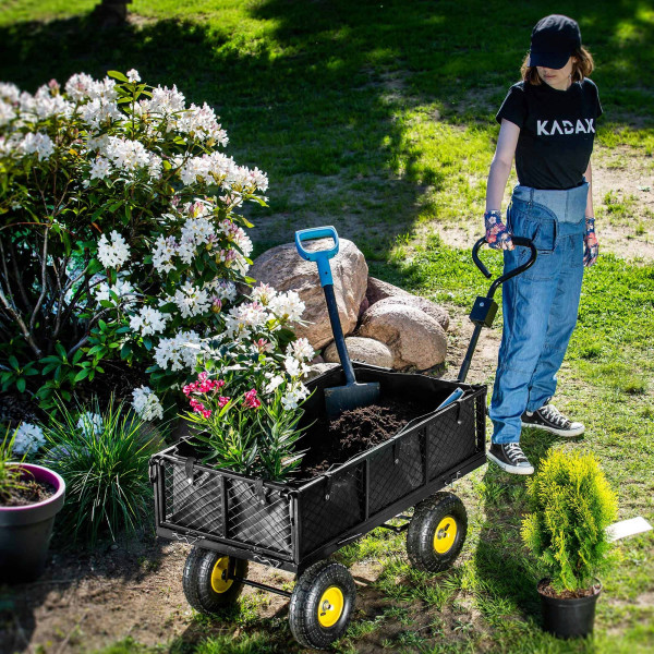Kadax Wózek Ogrodowy Przyczepka Transportowy 300kg