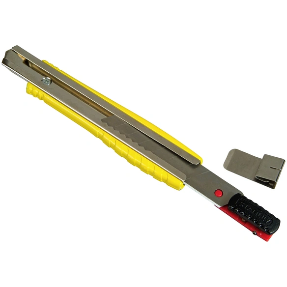 Cuttermesser »0-10-421«, für allgemeine Schneidearbeiten, gelb