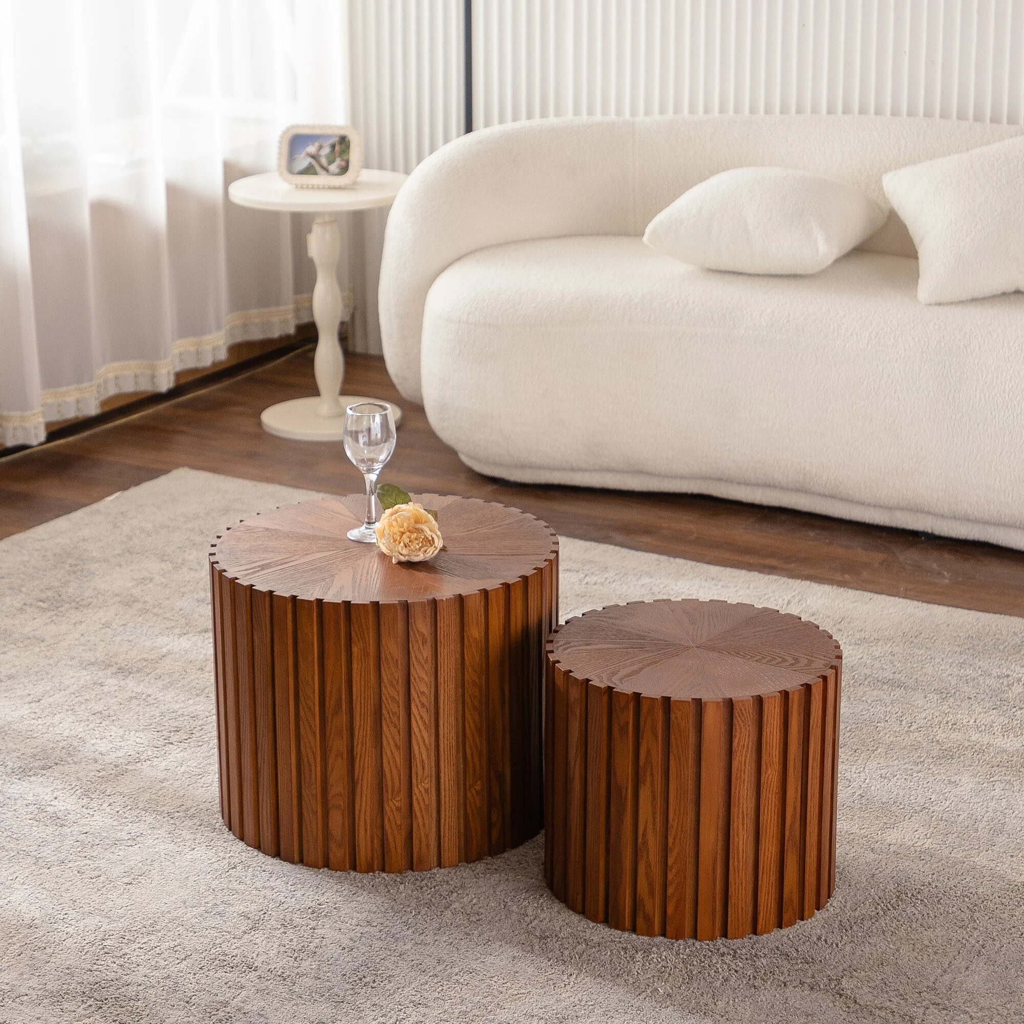 Round Wood Coffee Table