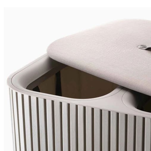 Joseph Joseph Tota Twin Luxe 90L Laundry Separation Basket Ecru