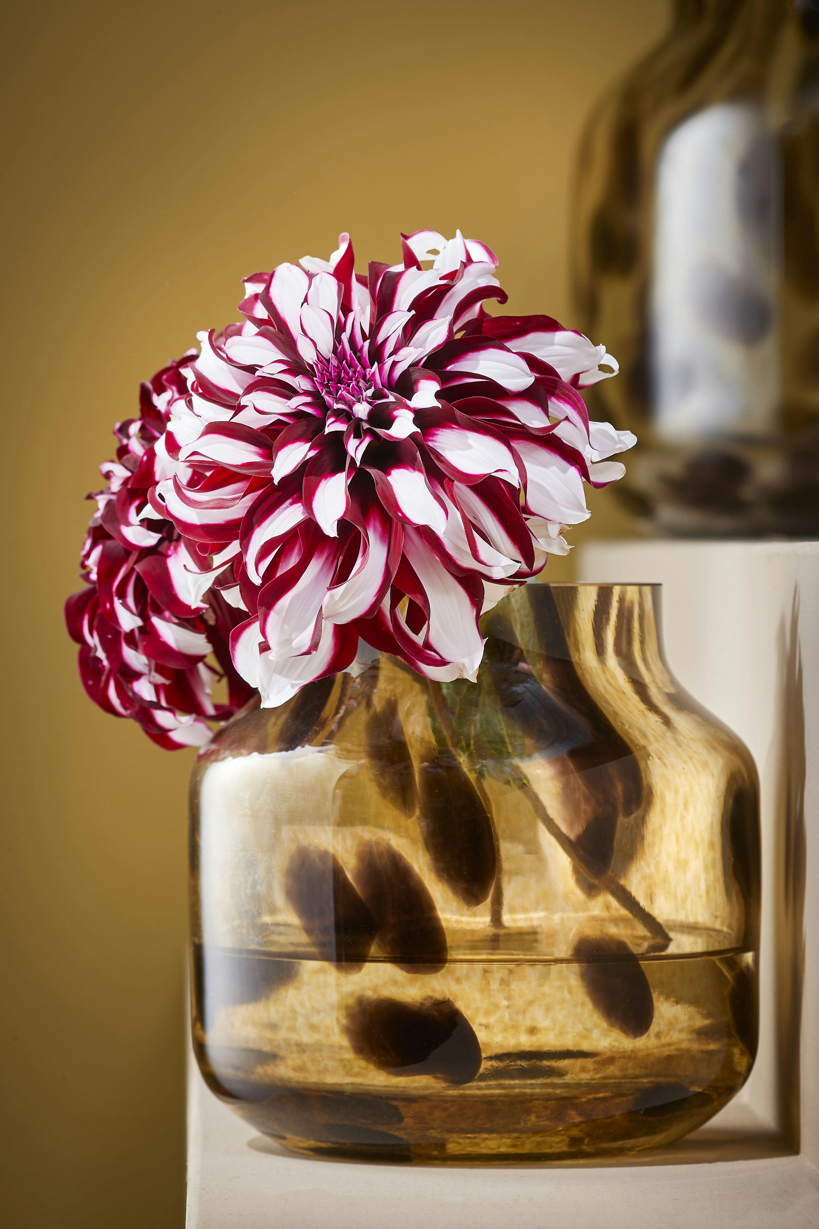 PANTERA - Vase en verre recyclé marron H26,5