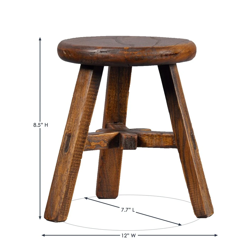 Vintage Chinese-style Round Kid's Stool